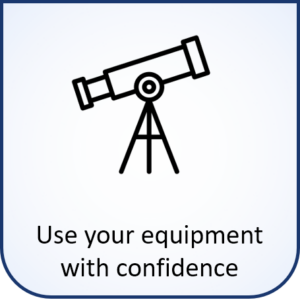 Use your equipment with confidence