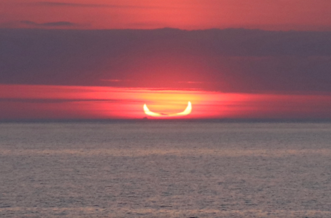 NOVAC eclipse chaser Lloyd Franklin captured this stunning image of the Ring of Fire eclipse on 10 June!